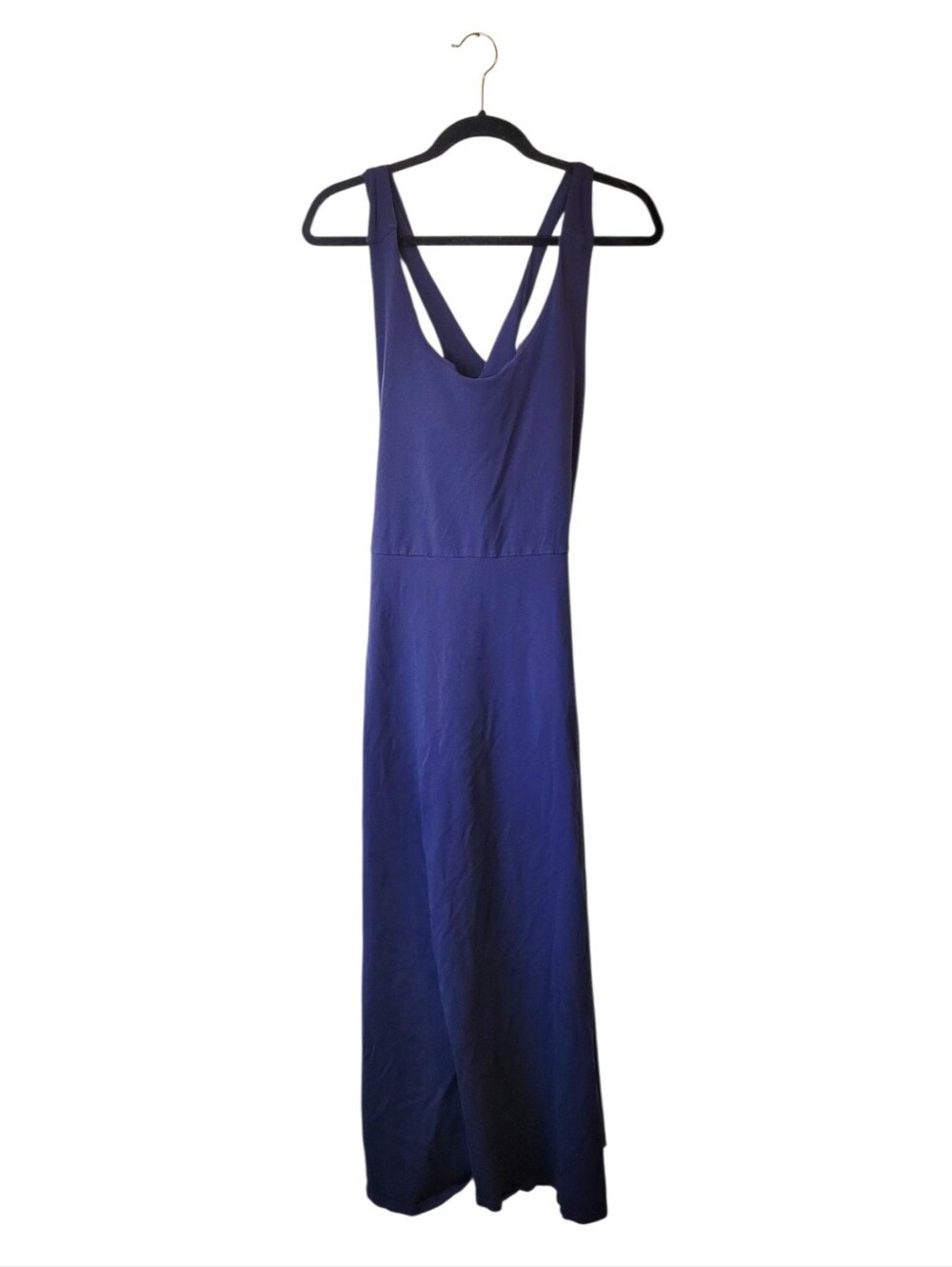 Pact Sleeveless Cross Back Maxi Dress in Navy Blue Size XXL